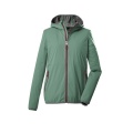 Killtec Summer Hiking Jacket KOS 61 with Hood (2-Layer Jackets, PFC-free, very light) pistachio green Women